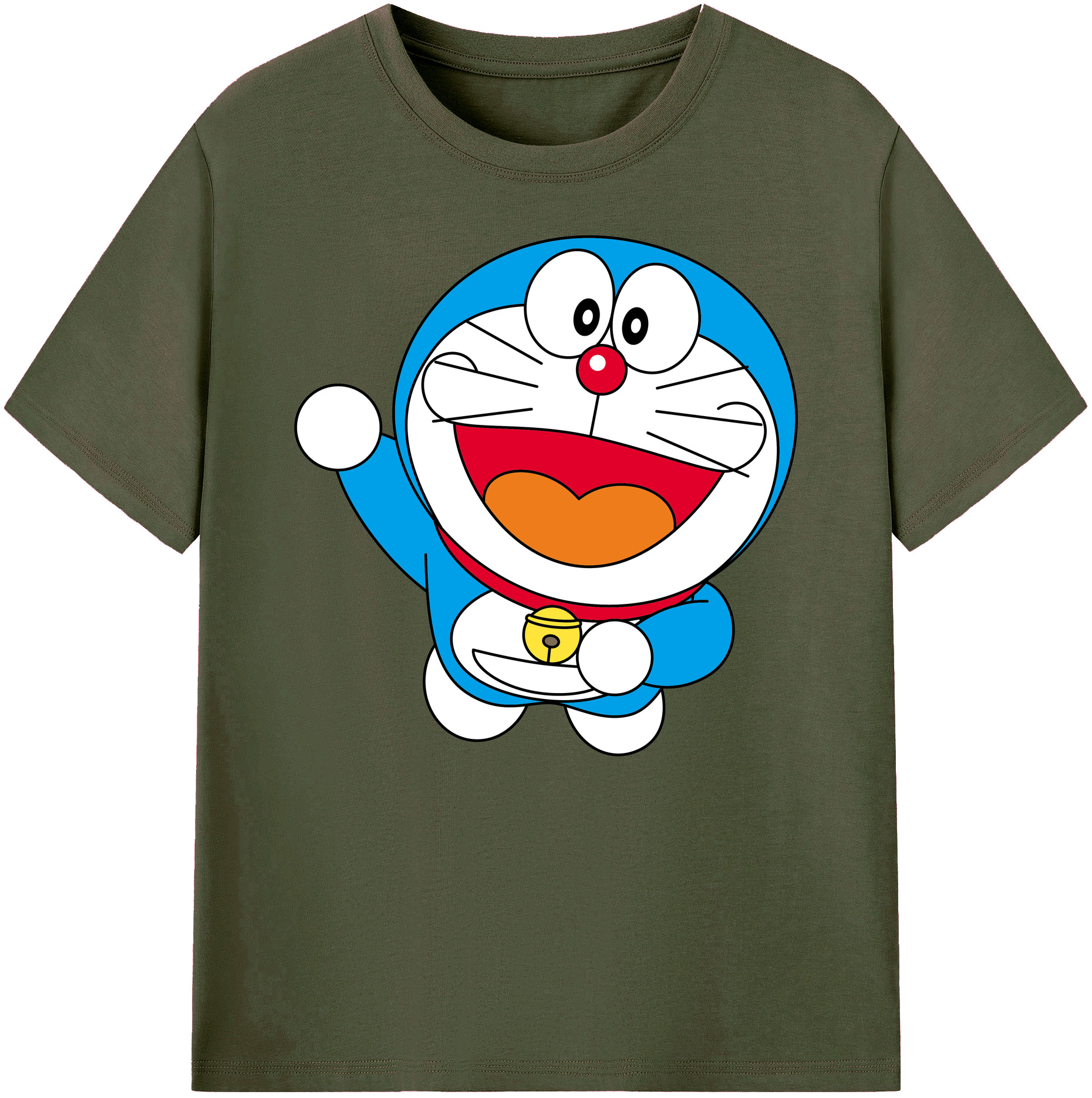 （画像用） ドラえもん Doraemon 綿100％ メンズ半袖Tシャツ｜肌触りやわらか＆通気性
